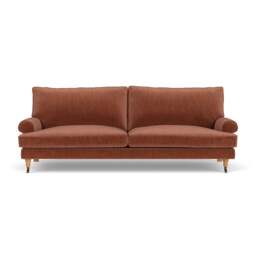 4 Seater Sofa - Cinnamon - Eco Chenille - Stewart - The Cotswold Company - thumbnail 2