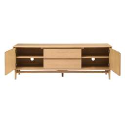 Winson Light Oak Media Tv Console up to 75 - The Cotswold Company - thumbnail 4