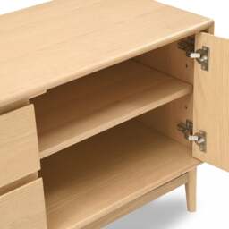 Winson Light Oak Media Tv Console up to 75 - The Cotswold Company - thumbnail 5