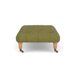 Foot Stool - Apple - House Linen Mix - Amelia Small - The Cotswold Company - thumbnail 3