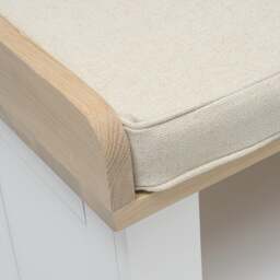 Large Open Shoe Bench - Chester Pure White - The Cotswold Company - thumbnail 4
