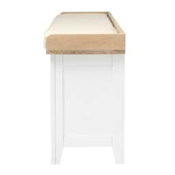 Large Open Shoe Bench - Chester Pure White - The Cotswold Company - thumbnail 3