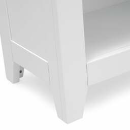 Large Open Shoe Bench - Chester Pure White - The Cotswold Company - thumbnail 5