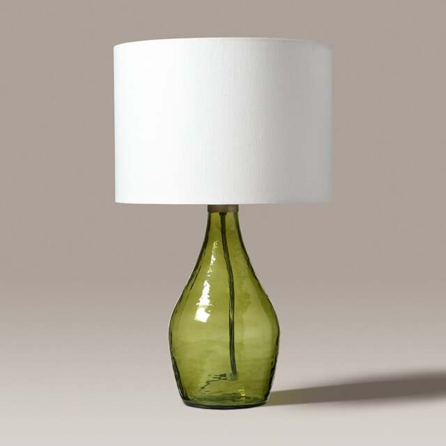 Hector Glass Small Lamp Forest - Home Accessories - The Cotswold Company - image 1