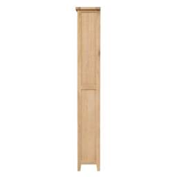 Inglesham Whitewash Oak Tall Slim Bookcase - The Cotswold Company - thumbnail 3