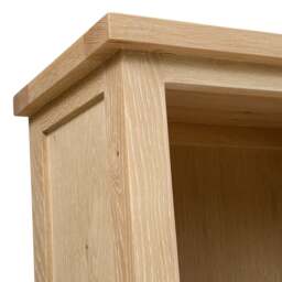 Inglesham Whitewash Oak Tall Slim Bookcase - The Cotswold Company - thumbnail 4