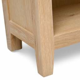 Inglesham Whitewash Oak Tall Slim Bookcase - The Cotswold Company - thumbnail 6
