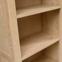 Inglesham Whitewash Oak Tall Slim Bookcase - The Cotswold Company - thumbnail 5