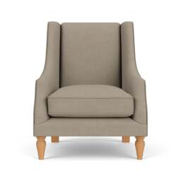 Armchair - Dove grey - House Linen Mix - Annie - The Cotswold Company - thumbnail 2