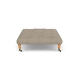 Foot Stool - Dove grey - House linen mix - Amelia Large - The Cotswold Company - thumbnail 3