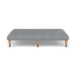 Foot Stool - Blue Marl - House Weave - Amelia Large - The Cotswold Company - thumbnail 2