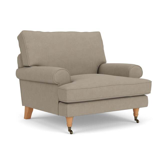 Armchair - Dove grey - House linen mix - Stewart - The Cotswold Company - image 1