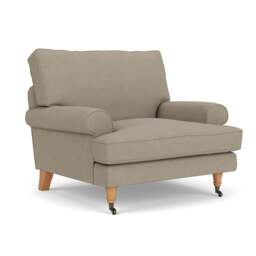 Armchair - Dove grey - House linen mix - Stewart - The Cotswold Company - thumbnail 1