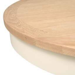 4-6 Seater Round Extending Dining Table - Chester Classic Cream - The Cotswold Company - thumbnail 6