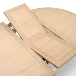 4-6 Seater Round Extending Dining Table - Chester Classic Cream - The Cotswold Company - thumbnail 7