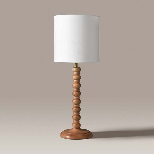 Bobbin Mango Wood Table Lamp - Home Accessories - The Cotswold Company - image 1