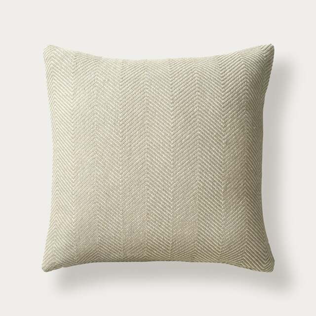 Herringbone Woven Cushion Soft Green - Home Accessories - The Cotswold Company - image 1