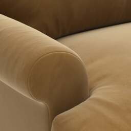 4 Seater Sofa - Mustard - Matt Velvet - Talbot - The Cotswold Company - thumbnail 5