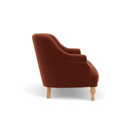 2 Seater Sofa - Brick - Matt Velvet - Everett - The Cotswold Company - thumbnail 3