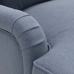 Chaise Large Left Hand - Indigo - House linen mix - Morris - The Cotswold Company - thumbnail 4