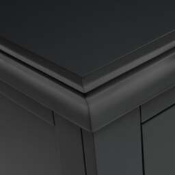Chantilly Dusky Black Set of 2 Jumbo Bedside Tables - The Cotswold Company - thumbnail 7
