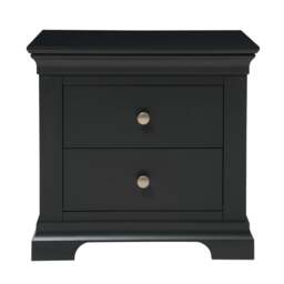 Chantilly Dusky Black Set of 2 Jumbo Bedside Tables - The Cotswold Company - thumbnail 3