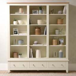 Grand Bookcase - Chester Classic Cream - The Cotswold Company - thumbnail 2