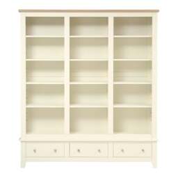 Grand Bookcase - Chester Classic Cream - The Cotswold Company - thumbnail 4