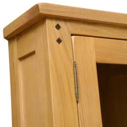 Oakland Rustic Oak Corner Display Cabinet - The Cotswold Company - thumbnail 6