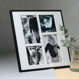 Fine Black Metal 4 Aperture Photo Frame - Home Accessories - The Cotswold Company - thumbnail 2