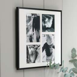 Fine Black Metal 4 Aperture Photo Frame - Home Accessories - The Cotswold Company