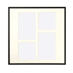 Fine Black Metal 4 Aperture Photo Frame - Home Accessories - The Cotswold Company - thumbnail 3