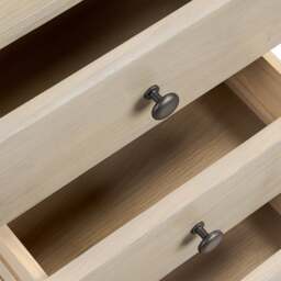 Bibury Smoked Oak 3 Drawer Bedside - The Cotswold Company - thumbnail 5
