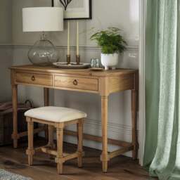 Elkstone Mellow Oak Dressing Table - The Cotswold Company - thumbnail 3