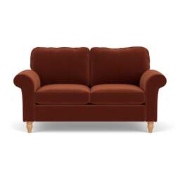 Large 2 Seater Sofa - Brick - Matt Velvet - Hurley - The Cotswold Company - thumbnail 2