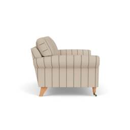 Large 2 Seater Sofa - Charcoal - Compton Stripe - Osbourne - The Cotswold Company - thumbnail 3