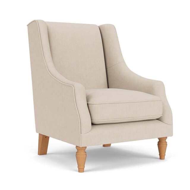 Armchair - Lily White - House Linen Mix - Annie - The Cotswold Company - image 1