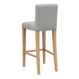Alder Upholstered Bar Stool Grey - The Cotswold Company - thumbnail 4