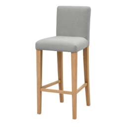 Alder Upholstered Bar Stool Grey - The Cotswold Company - thumbnail 3