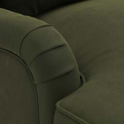Corner Sofa - Forest Green - Matt Velvet - Morris - The Cotswold Company - thumbnail 4