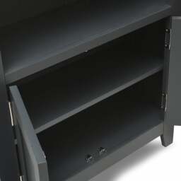 Alcove Display Cabinet - Chester Charcoal - The Cotswold Company - thumbnail 7