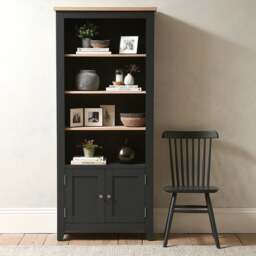 Alcove Display Cabinet - Chester Charcoal - The Cotswold Company - thumbnail 2