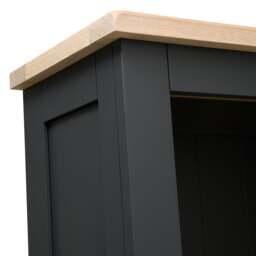 Alcove Display Cabinet - Chester Charcoal - The Cotswold Company - thumbnail 6