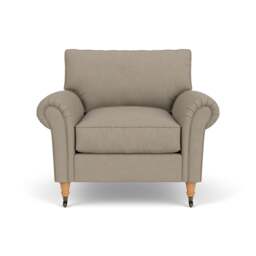 Armchair - Dove grey - House Linen Mix - Osbourne - The Cotswold Company - thumbnail 2