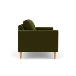 2 Seater Sofa - Forest Green - Matt Velvet - Saxon - The Cotswold Company - thumbnail 3