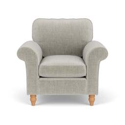 Armchair - Grey Mist - Eco Chenille - Hurley - The Cotswold Company - thumbnail 2