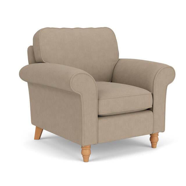 Armchair - Natural - House Linen Mix - Hurley - The Cotswold Company - image 1