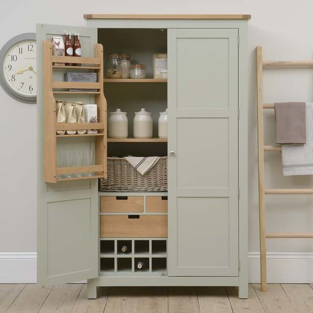 Sussex Sage Green Double Larder - The Cotswold Company - image 1
