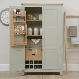 Sussex Sage Green Double Larder - The Cotswold Company