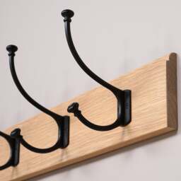 9 Hook Coat Rack - Chester Oak - The Cotswold Company - thumbnail 5